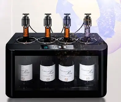 Constant temperature mini wine cooler electronic wine cooler ice bucket argon gas preservation dispenser