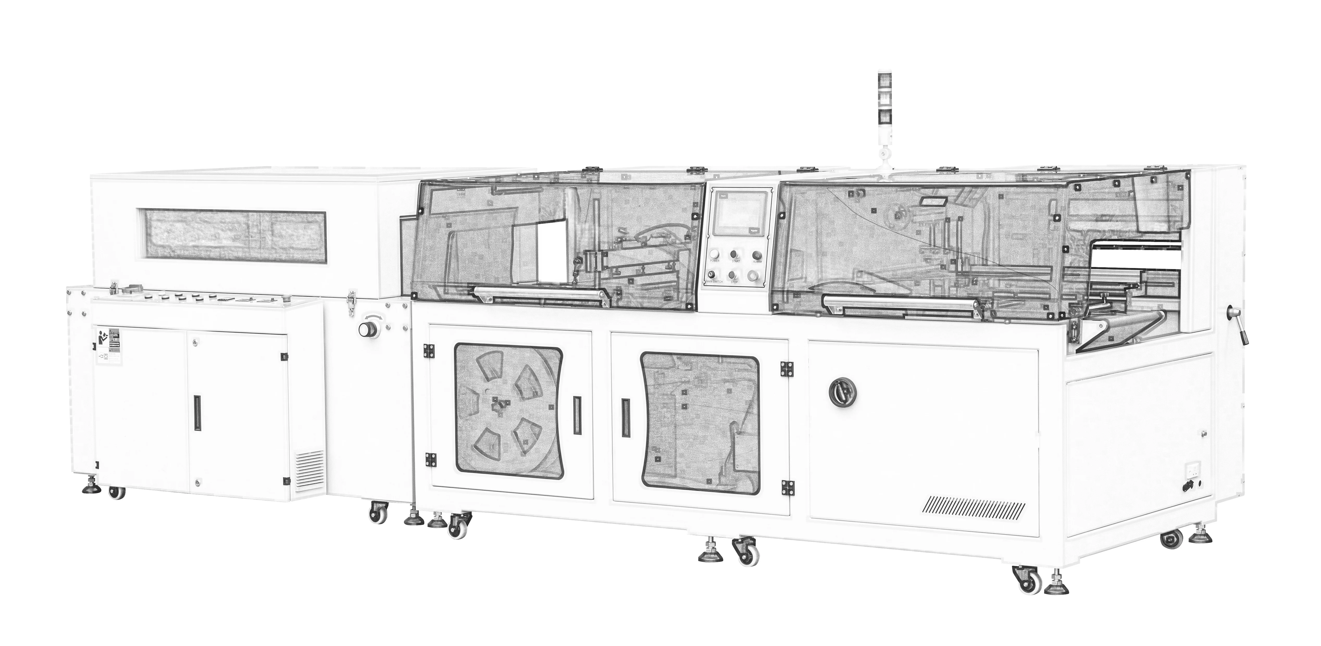 Энергосбережение и эффективность полностью автоматическая высокоскоростная гибочно-с возвратно-поступательным движением термоусадочная упаковочная машина