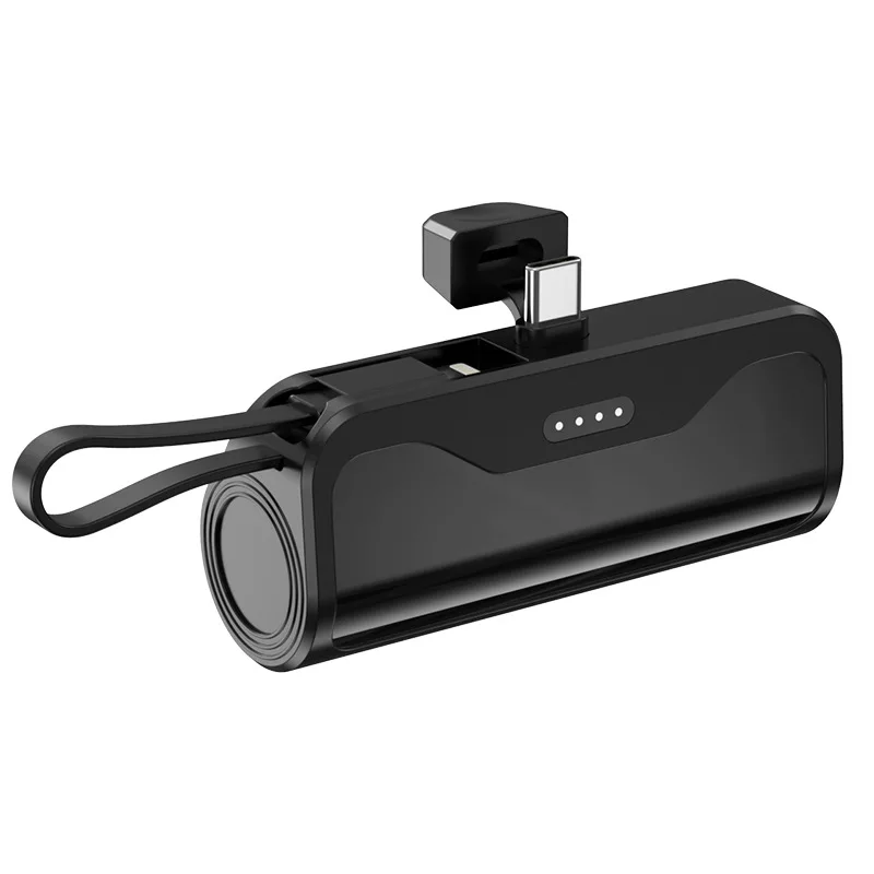 Built in Cable Capsule Power Bank Portable Emergency 5000mah Mini Power Bank,small Size Mobile Phone Tecnologia Micro USB Holder