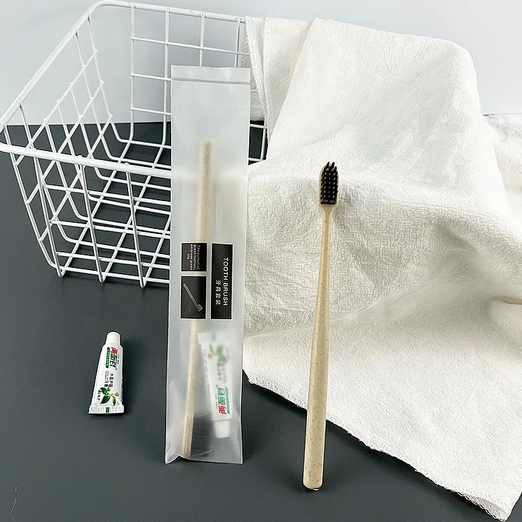 Hotel Amenities customization disposable Dental Kit Hotel Toothbrush with toothpaste kit