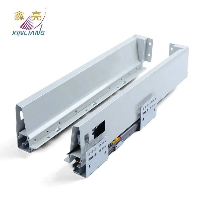 Full Extension Undermount Drawer Slide160mm System Soft Close Kitchen Cabinet Metal Tandem Box