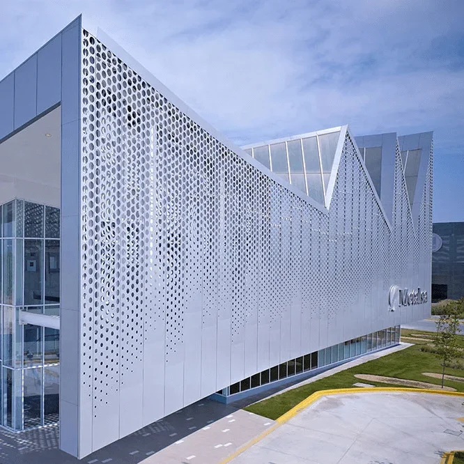 Decorative Aluminum Panels Perforated Aluminium Cladding Exterior Panel