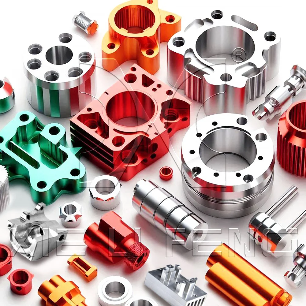 Customized Services Anodized Metal Manufacturers Fabricated Turning Milling Machined Aluminum  Components Cnc Parts