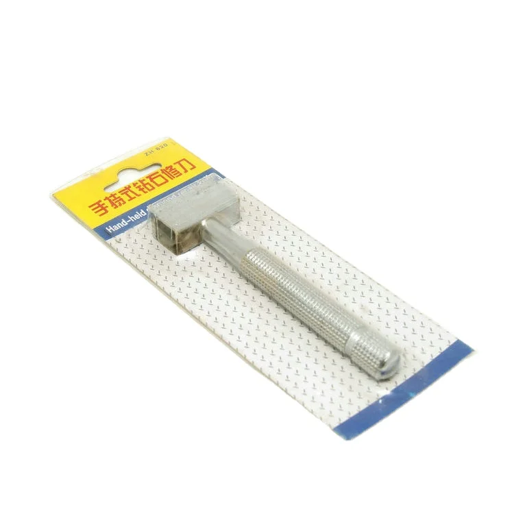 Powdered diamond dressing tool/hand-held dresser for wide-face grinding wheels