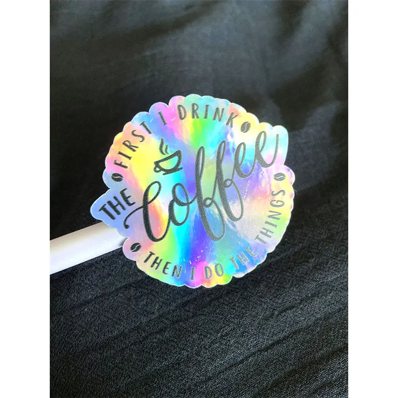 Оптовая продажа, экологически чистые наклейки a4 a5, Мультяшные этикетки для упаковки этикеток, индивидуальная печать, поцелуй, режущие виниловые наклейки