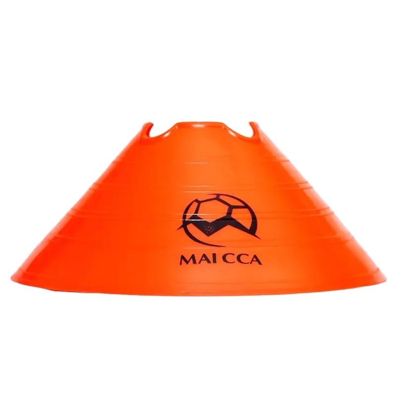 Factory Wholesale High Quality Pe Many Colors Sports Training Disc Cone with Cross Pattern on the Top Football Agility Cones