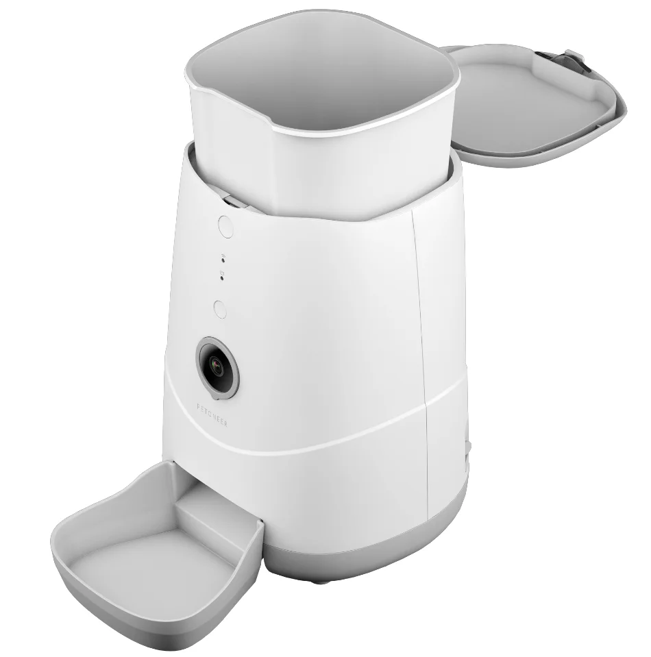 4L Dog cat automatic smart pet feeder with camera mobile App remote control