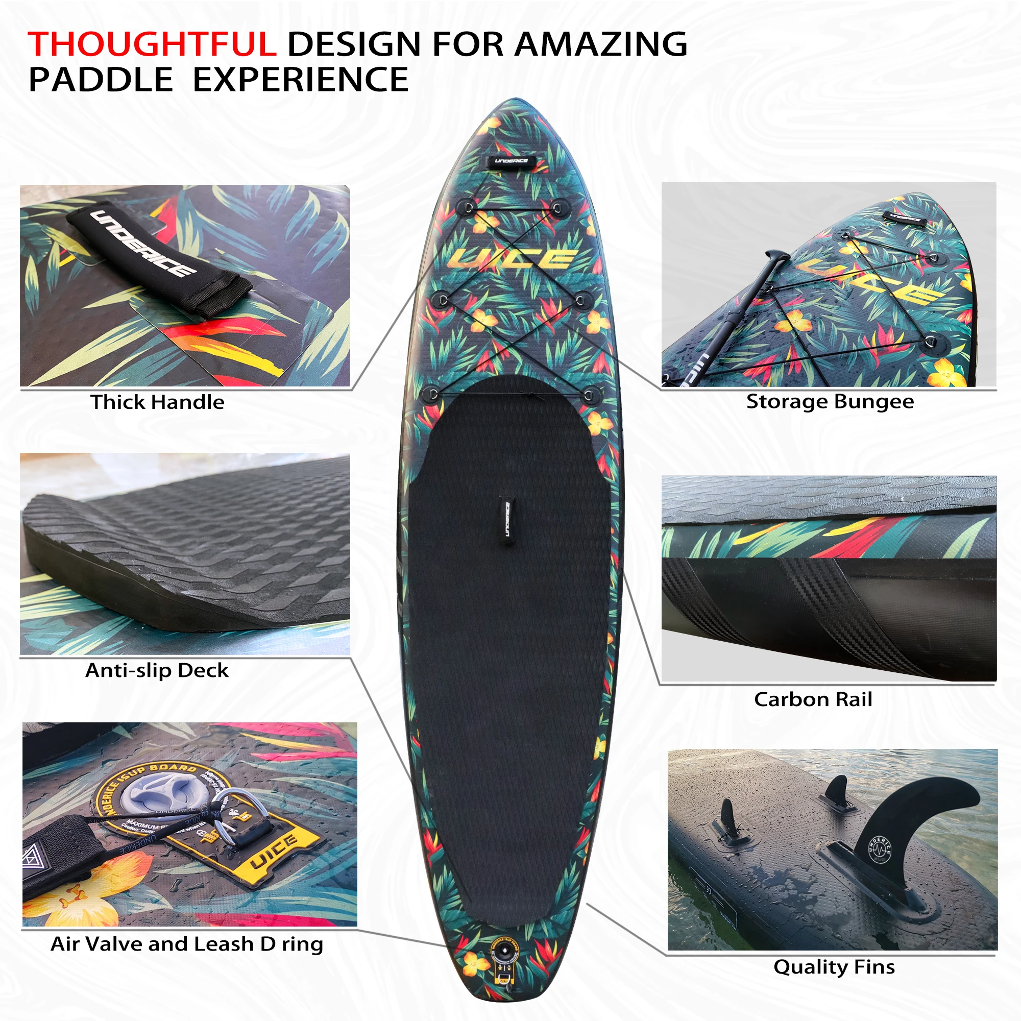 UICE High Quality Inflatable Paddle Board Full Carbon SUP Board Inflatable for Kayak Fishing Yoga Surf