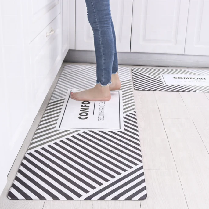 Anti Fatigue Pvc Anti-slip Polyurethane Foam Kitchen Floor Mat Anti-fatigue Comfort Mat For Kitchen