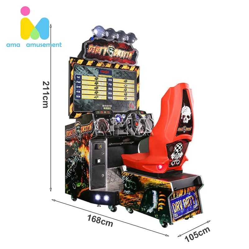 AMA Arcade Video Game Machine Savage Exorcism Racing Car Game Machine Drive Simulator Machine