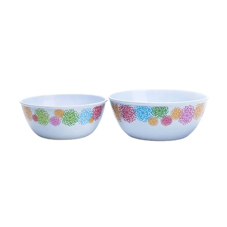 China suppliers OEM wholesale housewares environmentally friendly round plastic mixing serving salad fruit large bowl