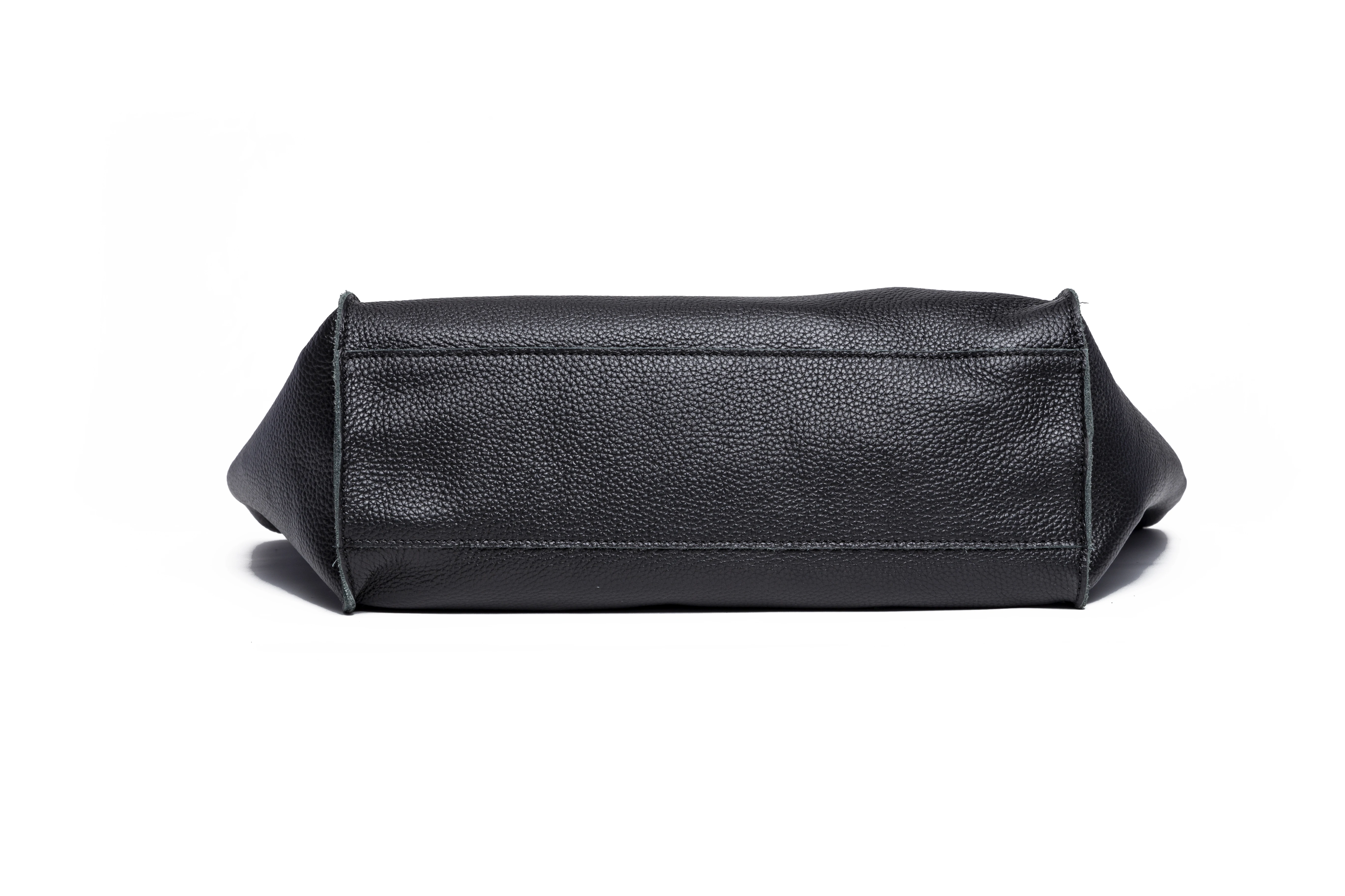 
2019 High Quality Brand Designer Simple 100 Genuine Leather Travel Tote Bag Shopping Handbag for women with zipper pocket 