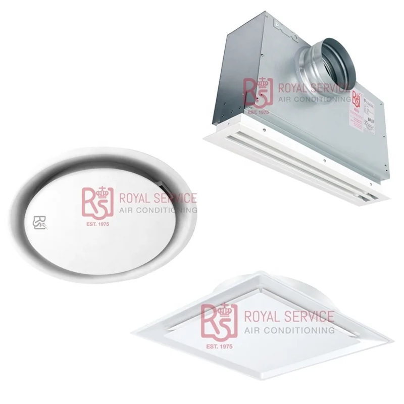 Royal Hvac Zoning Damper Ceiling Mounted Heating Control VAV Diffuser Automatic Passive air Vents for Erv System