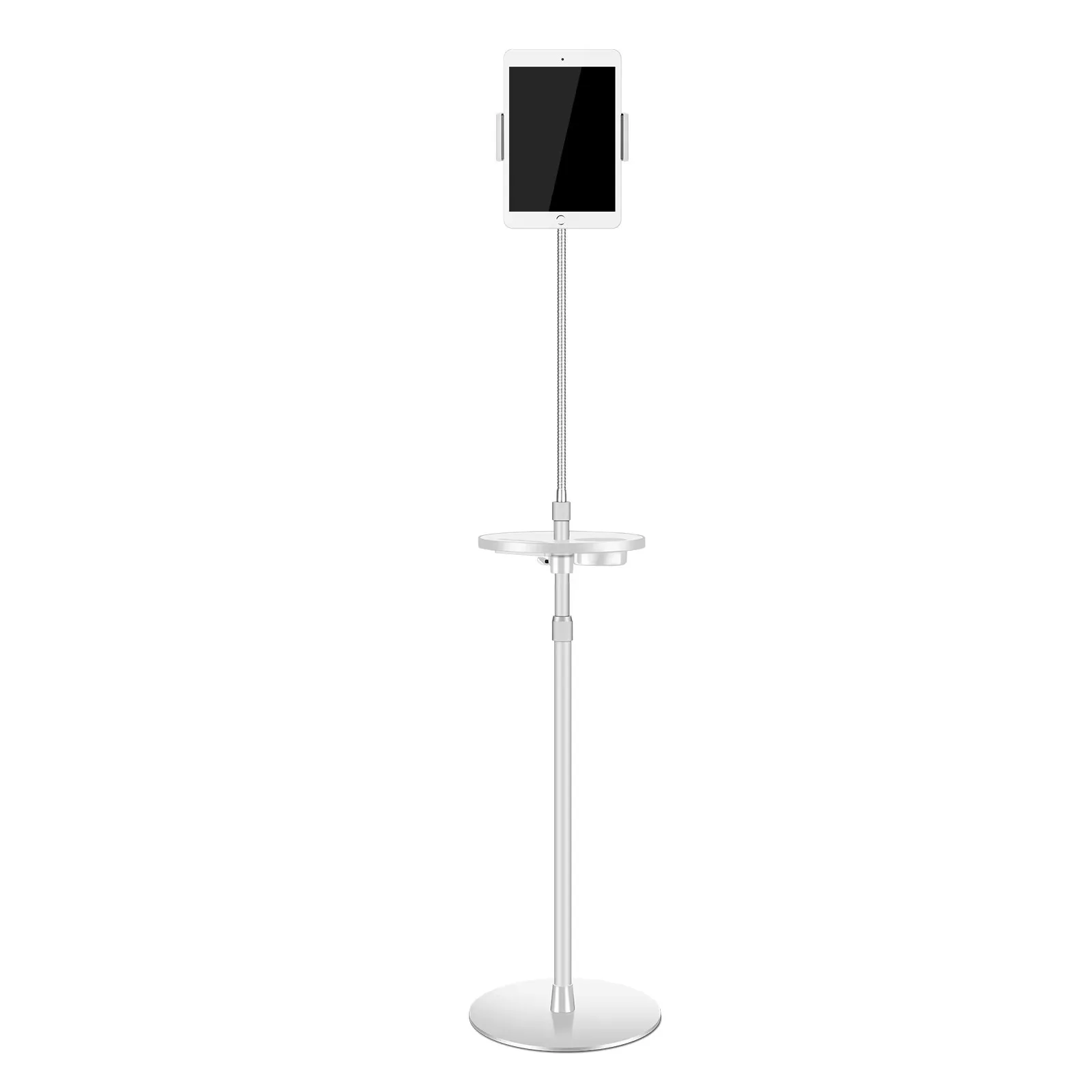Hot selling Long Arm metal  Floor Stand  aluminum alloy height  Adjustable 360 degree rotation Stand