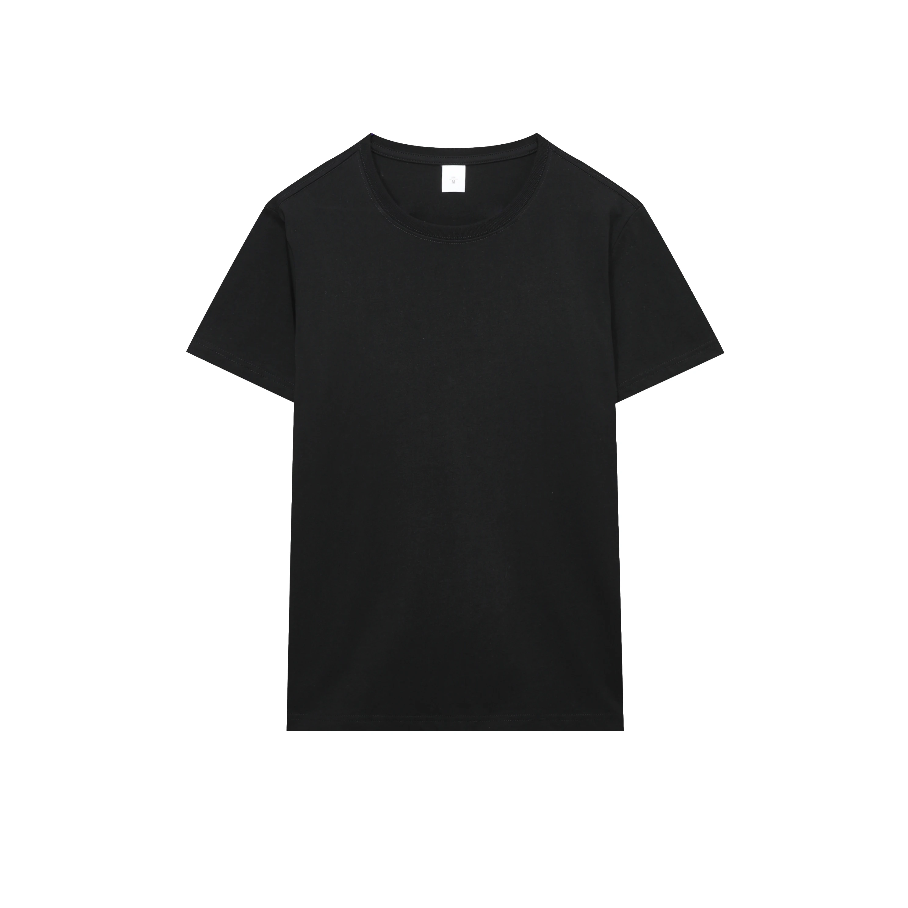 AFTX113-premium quality black jersey regular fitted customised printed short sleeve t shirts for men