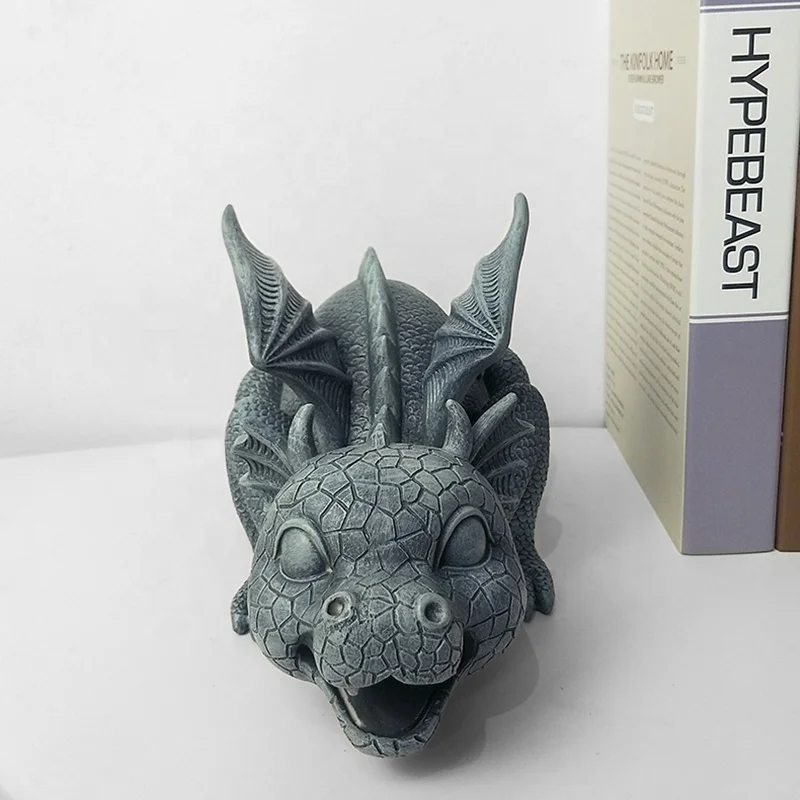 ODM resin animal statue dinosaur decoration resin dragon ornament sprinkler desk decoration folk crafts