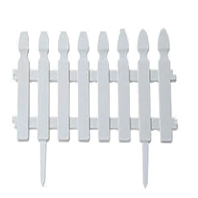 Hot Sale  White Wood Effect Plastic Garden Border Edging Plant Picket Fencing Interlocking Panels for Flowerbeds
