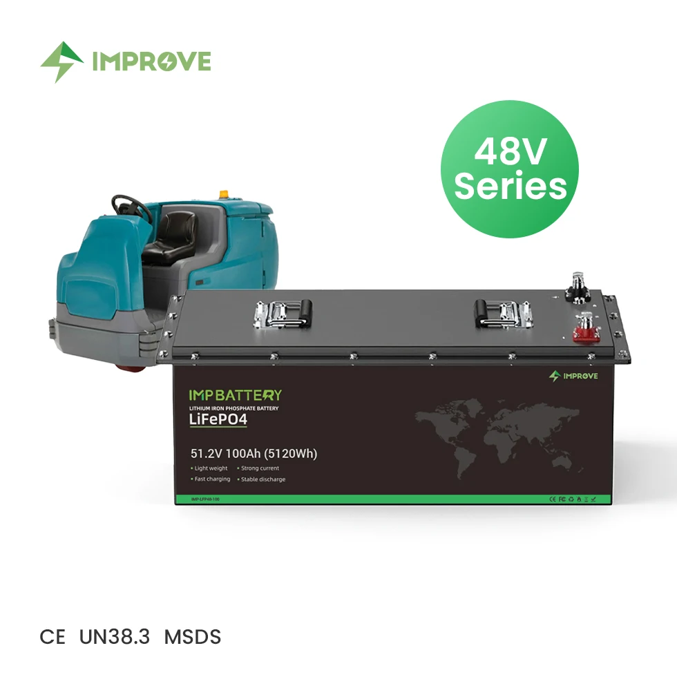 Factory LiFePO4 lithium battery  24v 36V 100ah 105ah 150ah 200ah for electric rotary floor scrubber sweeper machine