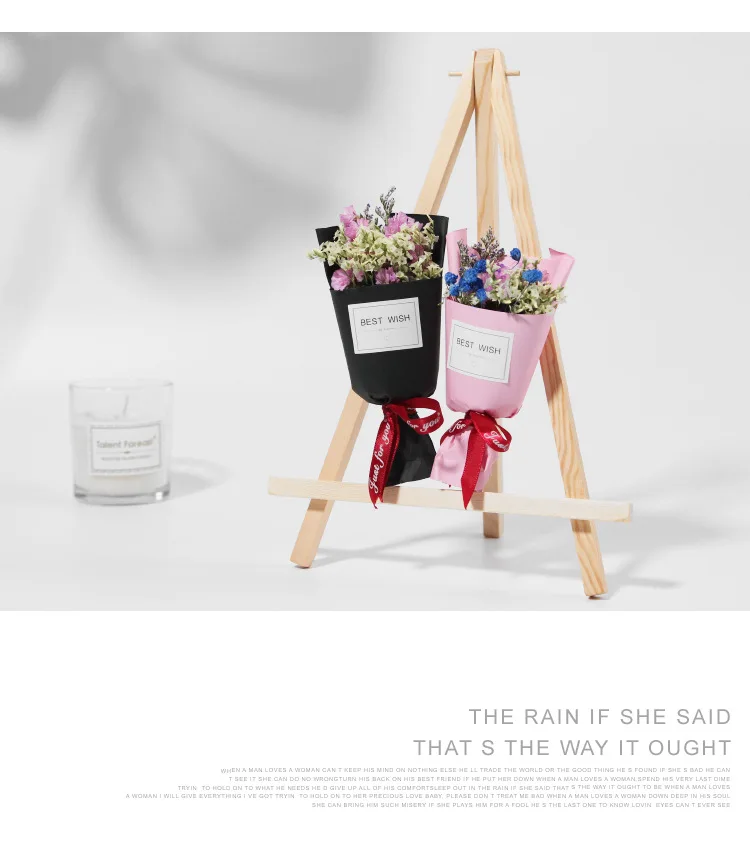 High quality 8*13cm Kids Mini Wooden Easel Mini Wood Artist Photo Picture Displaying Easels Wooden Canvas Holder Easel Stand
