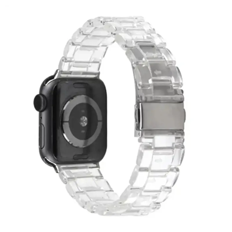 Luxury Transparent Resin Watch Strap for Apple Watch Band