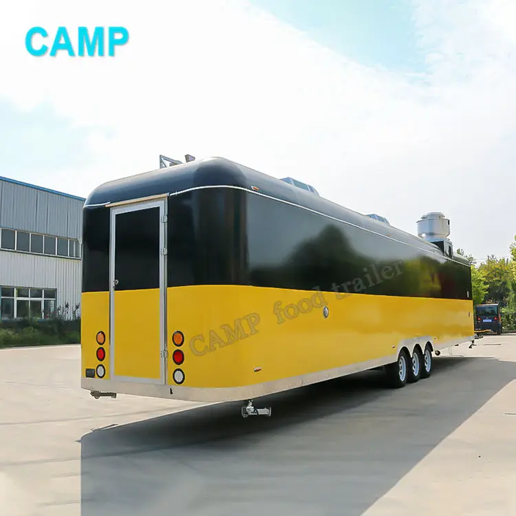 Large food truck airstream food carts and food trailers fully equipped bbq truck