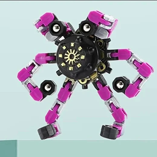 1PC Transformable Fidget Spinners Stress Relief Sensory Toys Fingertip Gyros Spinner Party Favors for ADHD Autism Kids Adults