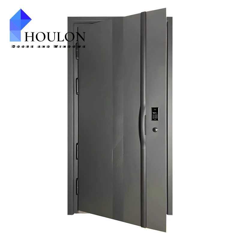 2025 Modern Design Best Price High Quality Metal Galvanized Steel Security Doors Galvanized Steel Commercial Doors