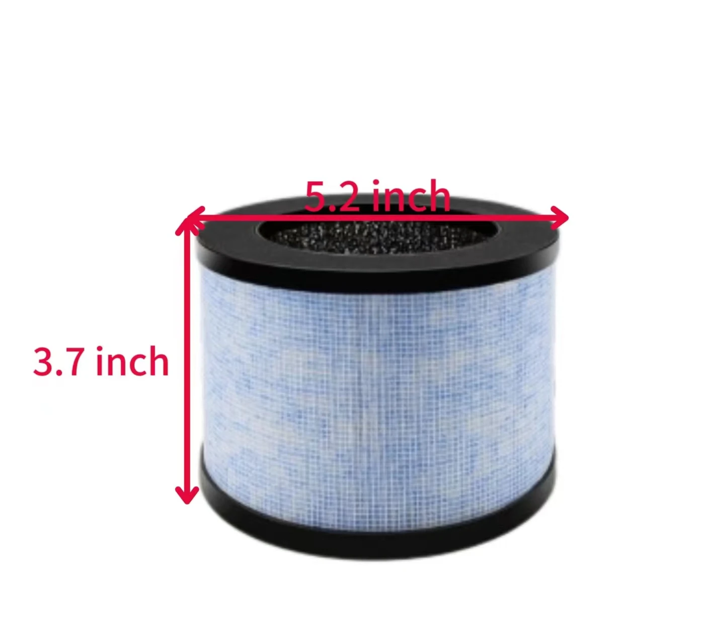 Customizable 3pack 3-in-1 H13 barrel-type True HEPA Replacement filter Compatible with Kloudi DH-JH01  HEPA Air Puriifie