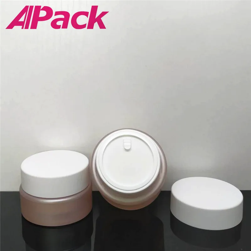 Оптовая продажа, розовый косметический контейнер 20 г, 30 г, 50 г, розовые пластиковые круглые косметические банки, компания boston