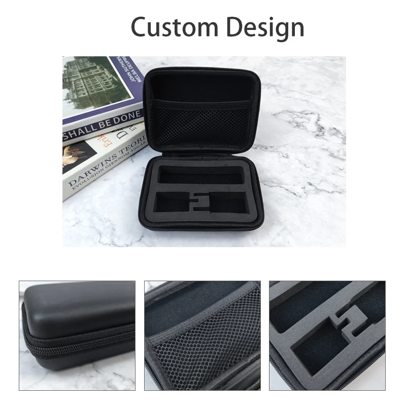 EVA Hard Shell Travel charger cable Organizer Case Portable Electronic Pouch Gadget Bag for MacBook Power Adapter Chargers
