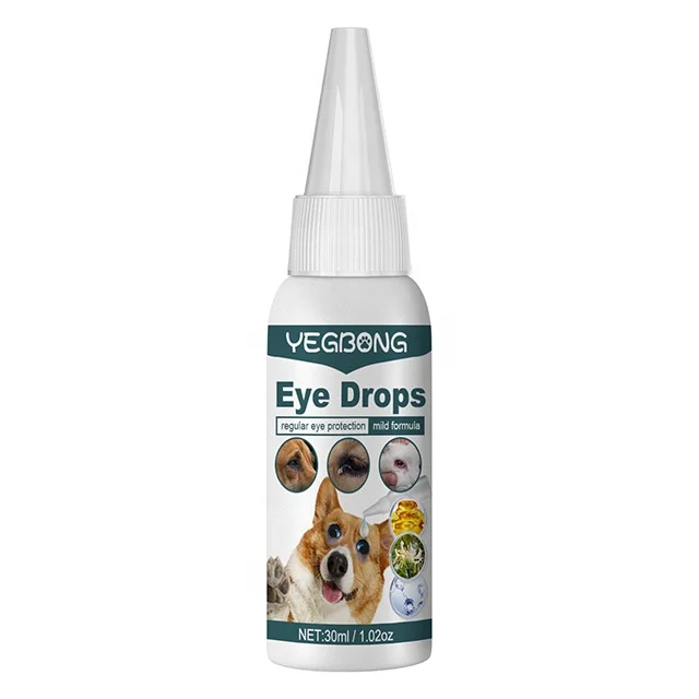 YEGBONG 30ml Natural Comfortable Anti Bacterial Pet Eyes Drops Dog Eye Protection