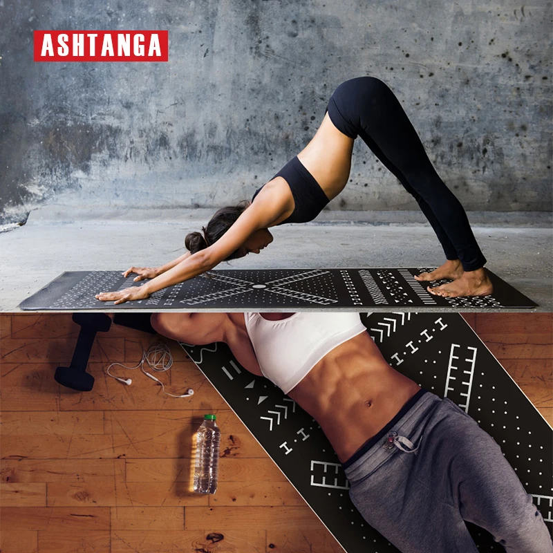 Китайский поставщик новый продукт нескользящий коврик для йоги из натурального каучука с принтом фирменная торговая