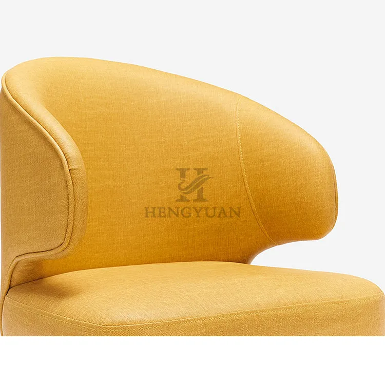 Classic Designer Furniture Hotel Home Velvet Square Soft Dining Chair For Dining Room