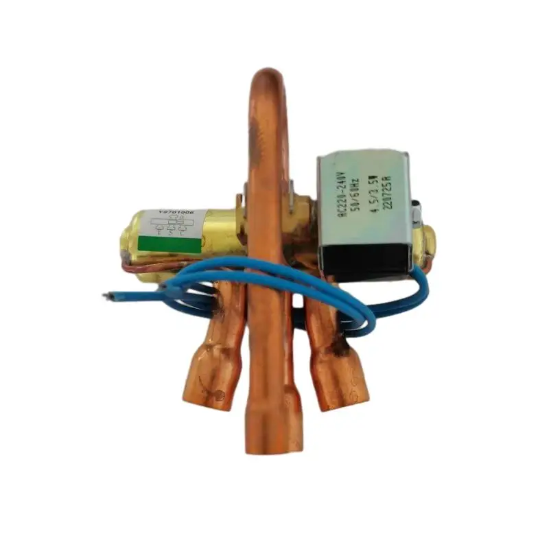 New 4-Way Reversing Coil Valve Essential Gas and Electric Powered Part for Household and Outdoor Refrigerator Use