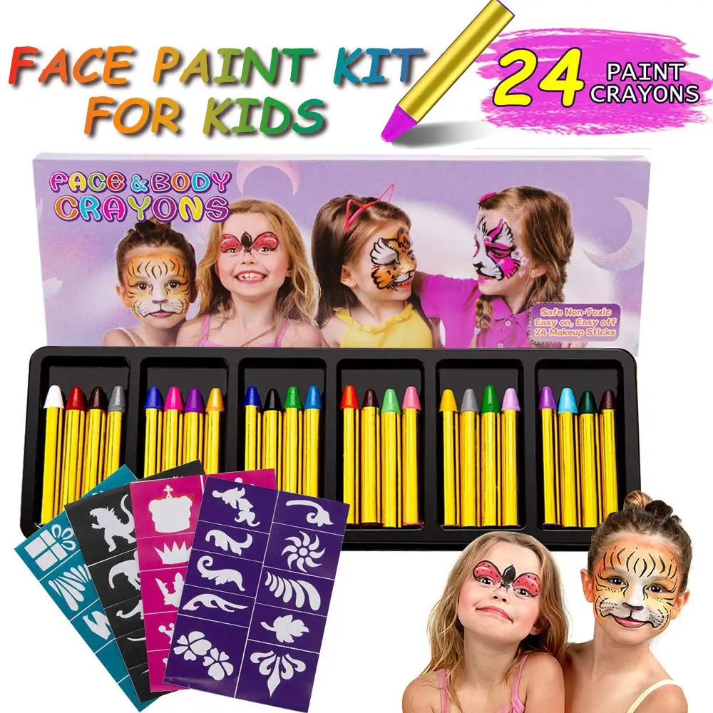 
Halloween Party Face Oil Painting Professional Body Makeup Tattoo Face Body Paint Oil Painting 
