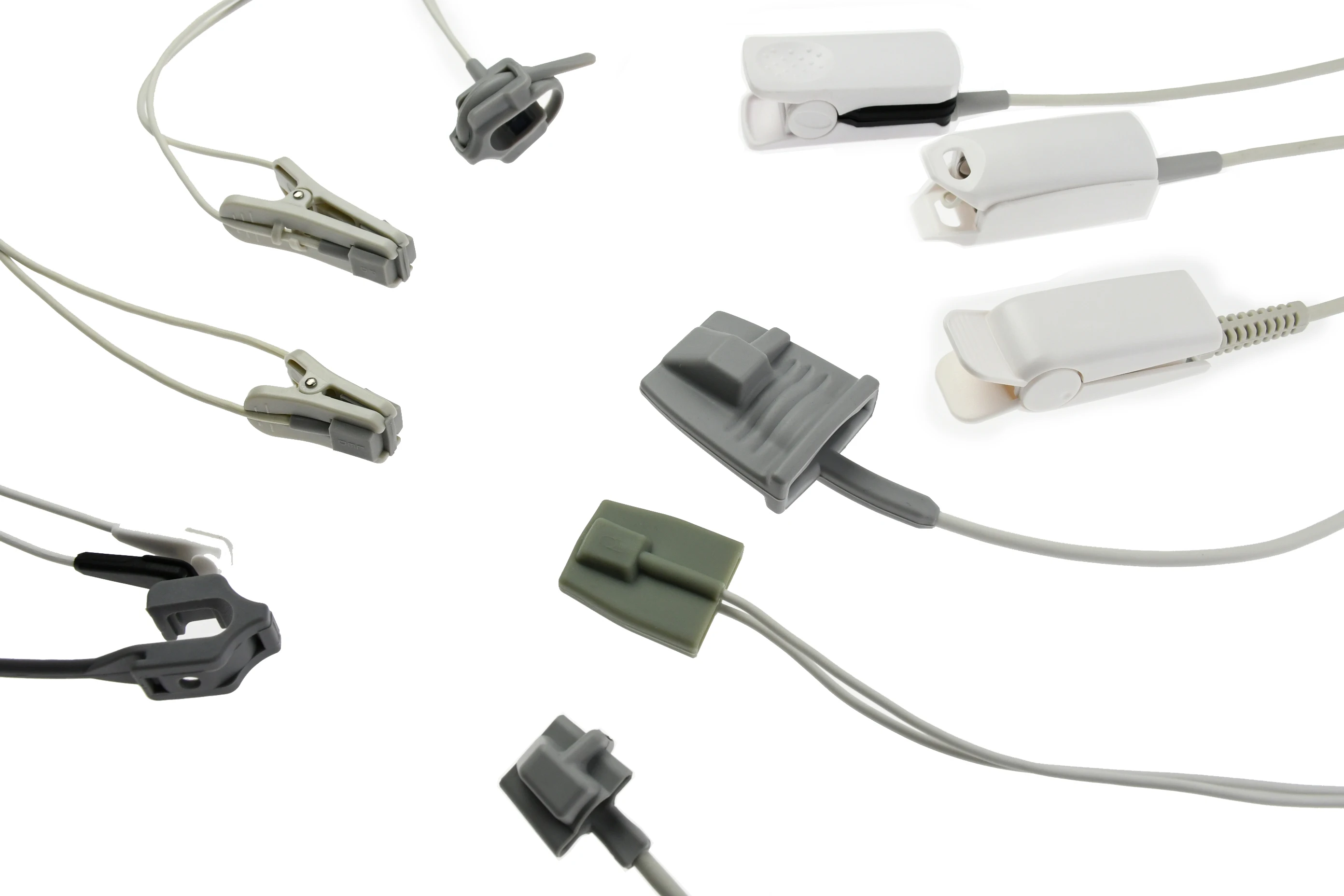 Spo2 Sensor Cable for Pulse-Oximeter Compatible with NELCOR Oximaxs DB9 Type of Monitor Probe  Reusable Blood Oxygen Connector