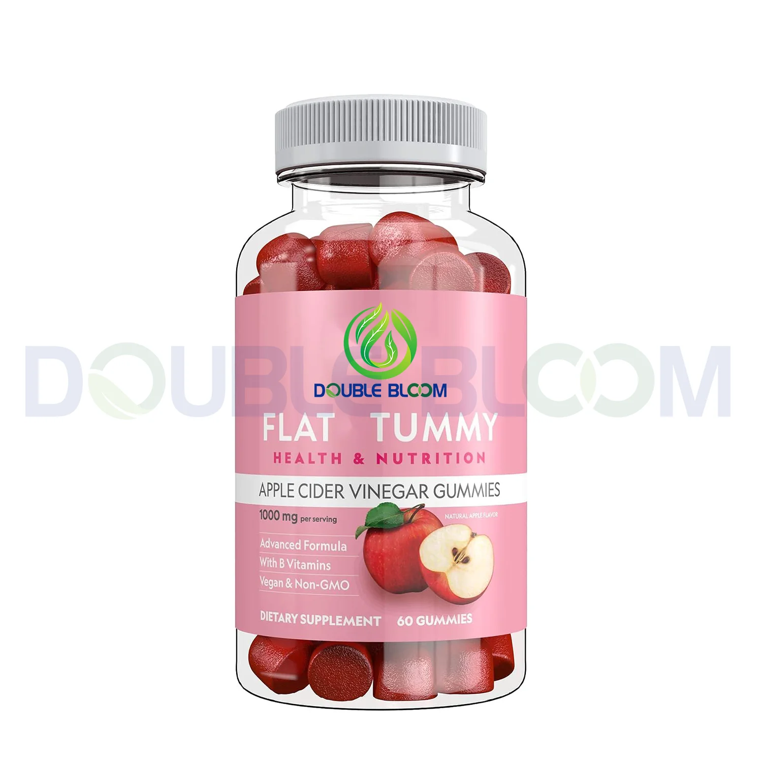 Flat Tummy Tea Apple Cider Vinegar Gummies Boost Energy Detox Support Gut Health Healthy Metabolism Vegan Non-GMO