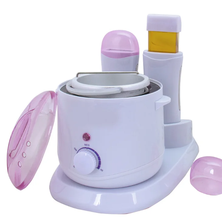 deplitory extra larger Pink wax warmer 1000cc 1500cc wax pot heater with digital uk plug  3 in 1 with two wax roll on