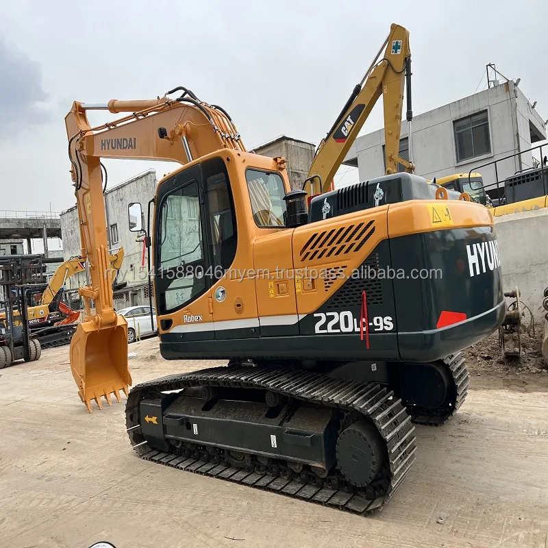 South Korea made Hyundai Robex 220-9s excavator 22ton 220Lc Hyundai excavator price