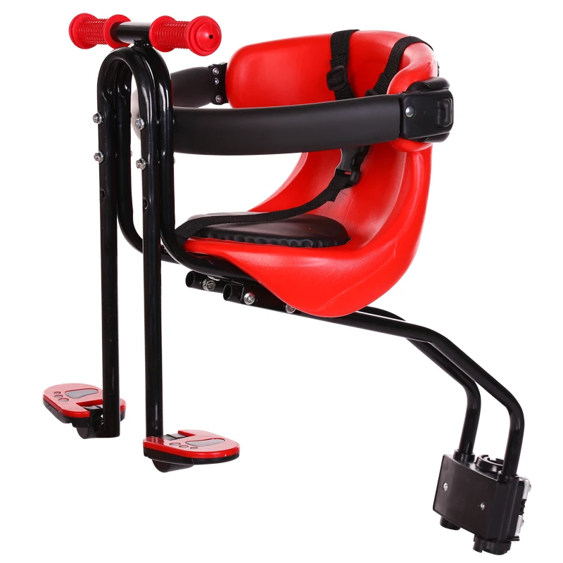 Hot Sale New Mountain road bike child safety seat baby cushion kids saddle with backrest foot pedals for 0-6 years old