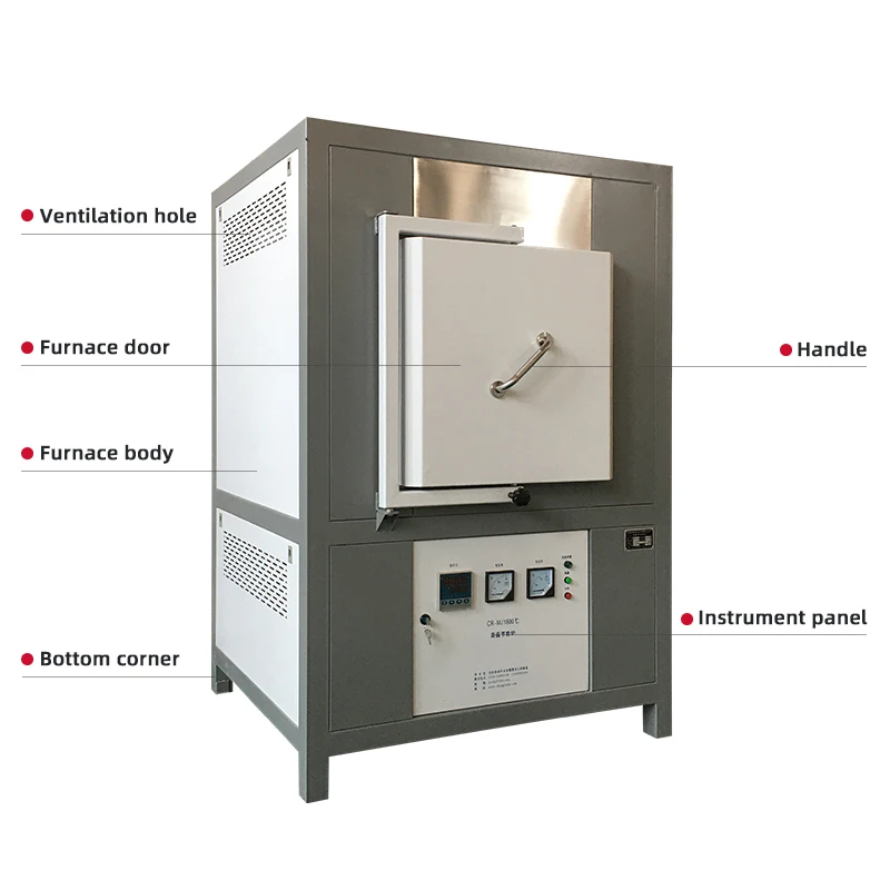 Luoyang Changri  high efficiency temperature laboratory electric muffle furnace 1800 degree factory price
