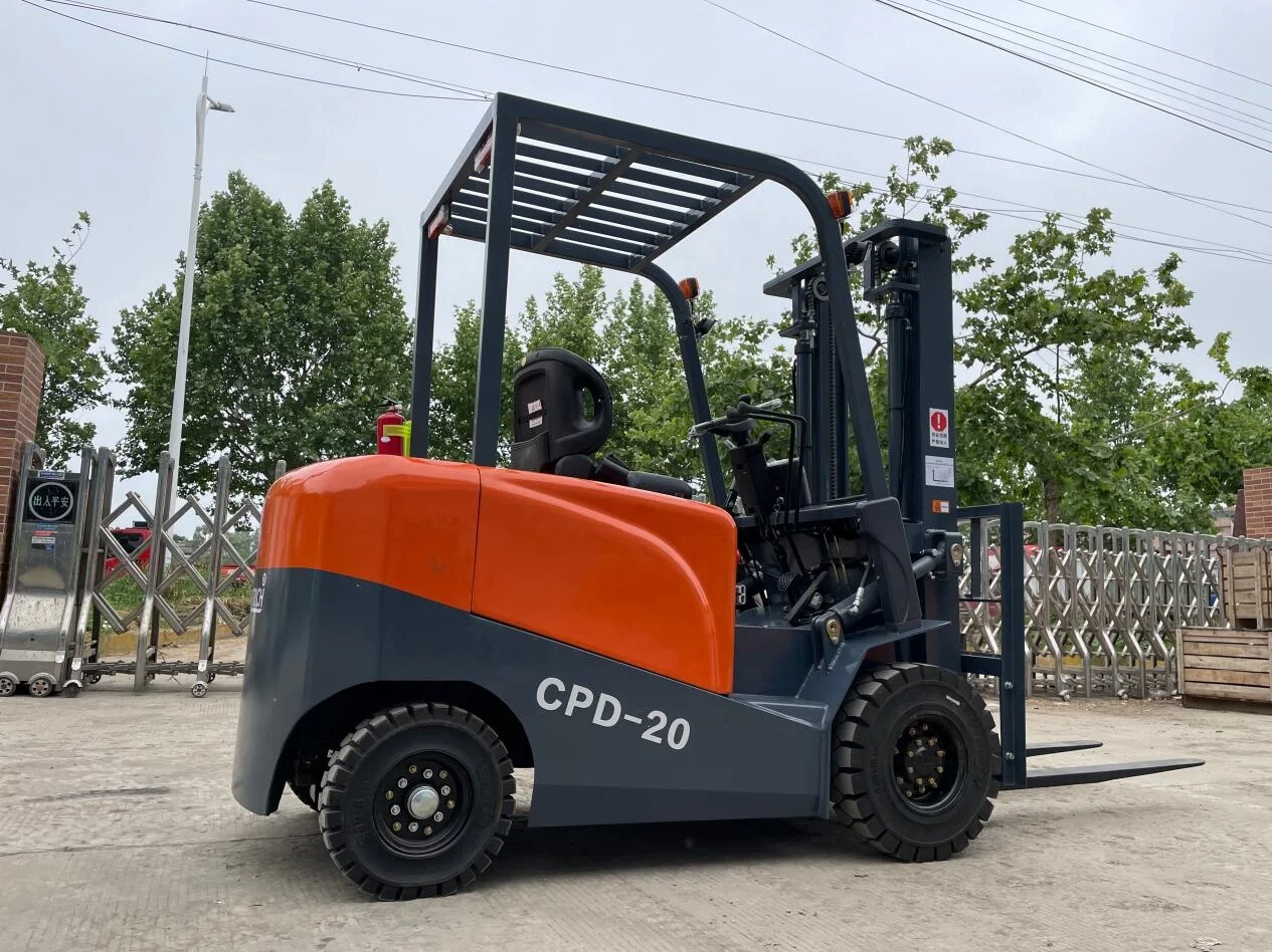 Stock Battery Powered  2.5ton 2500kg 4 wheels duplex triplex mast Electric Forklift manufacturer Lithium Battery electric