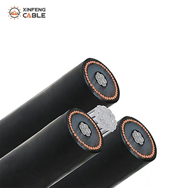 IEC 60502 19/33 (36kV) Aluminum Conductor PE/PVC and XLPE Insulated 35 50 70 90mm2 Aerial Bundle Cables