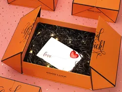 Custom Logo Luxury Christmas Design Double Door Opening Gift Box Set Packaging With Magnetic