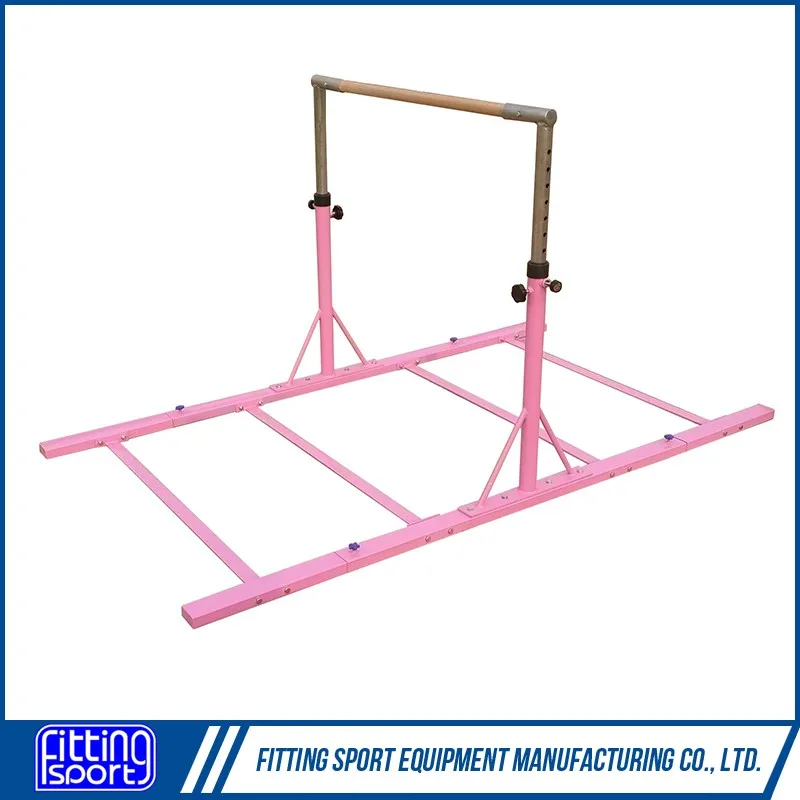 Height Adjustable Kids Gymnastic Horizontal Bar for Home/Club With Fiberglass Rail(100% Actual Photo Attached)