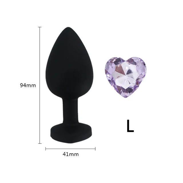 Черная мягкая силиконовая Анальная пробка в форме сердца для взрослых, игрушки для мужчин и женщин, Анальный тренажер для пар, секс-игрушки, силиконовая Анальная пробка