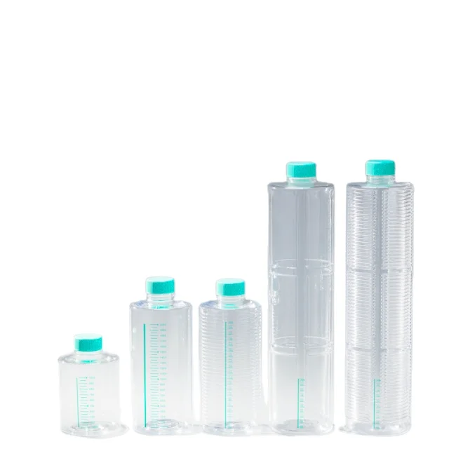 Laboratory  Roller Bottle 1000mL 2000mL 5000mL Polystyrene TC Treated Sterile Tissue Cell Culture Roller Bottles
