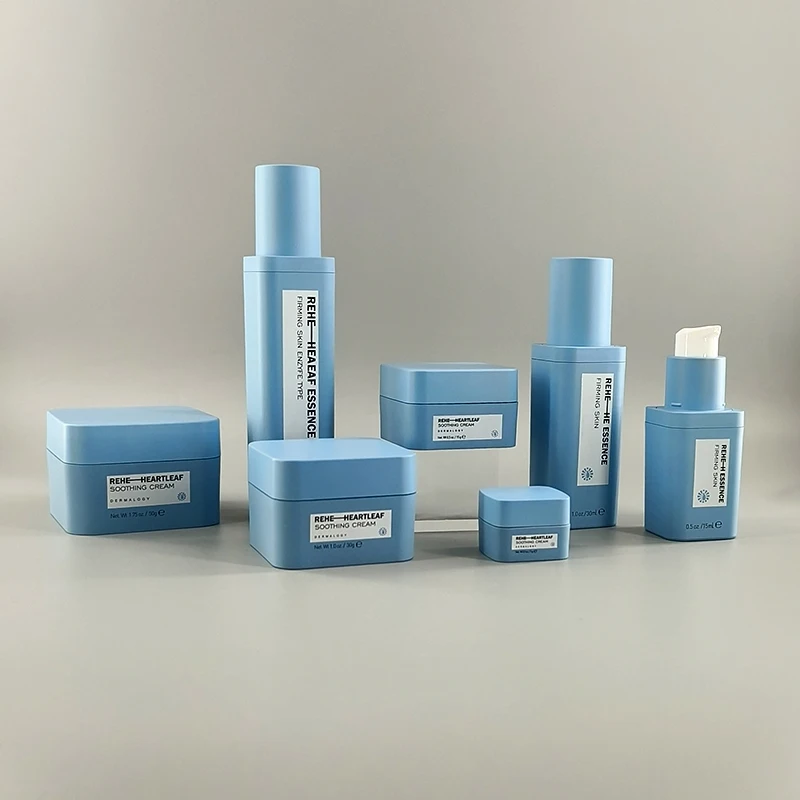 recyclable plastic acrylic square lotion bottle with  airless pump refill tube 15ml 30ml 50ml for makeup primer foundation