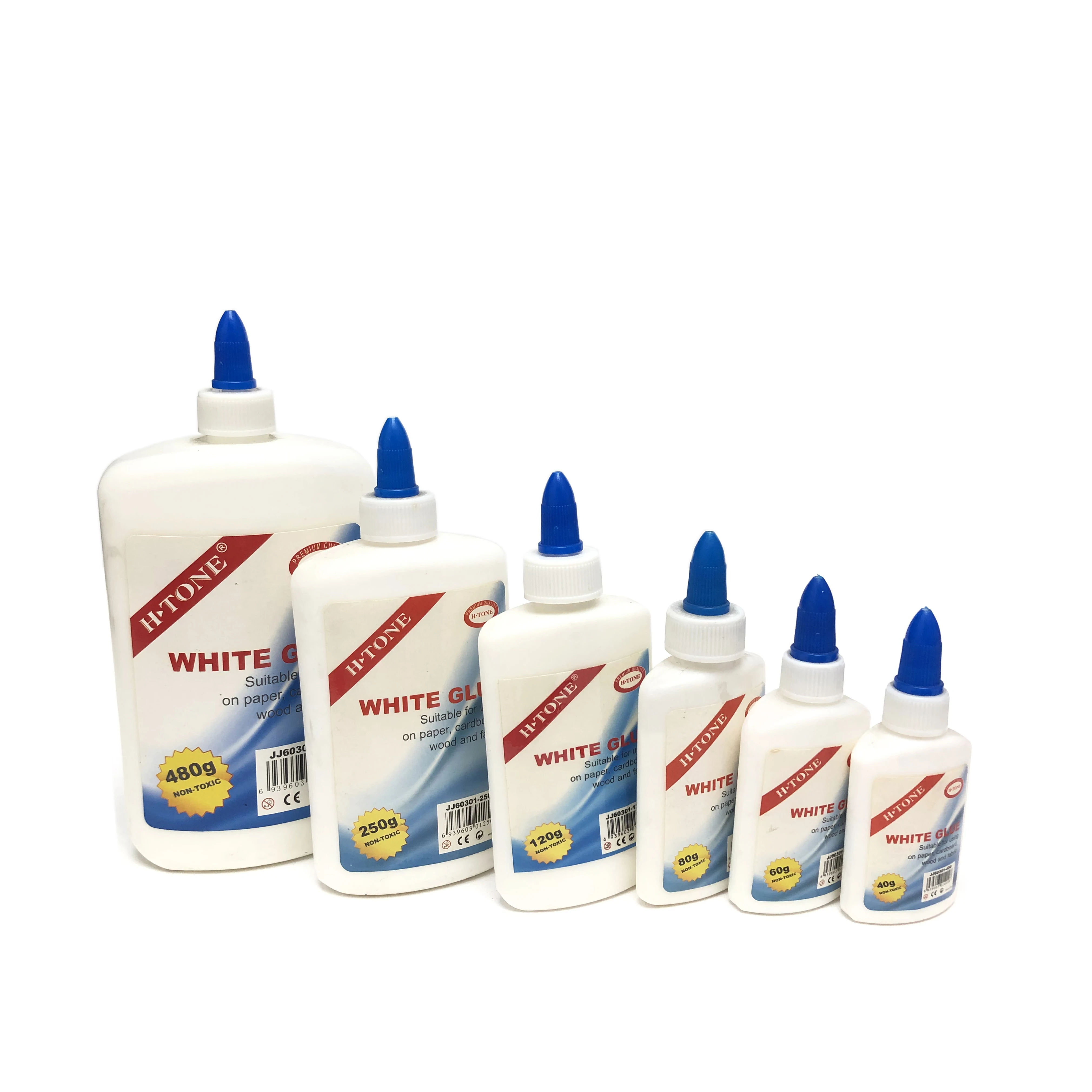 High quality school stationery Silicone liquid glue stick craft white glue for paper 30/40/60/80/120/250ml liquid glue slime