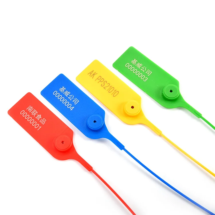 
 Бесплатный образец, пластиковые замки из полипропилена, защитные уплотнения со штрих-кодом  